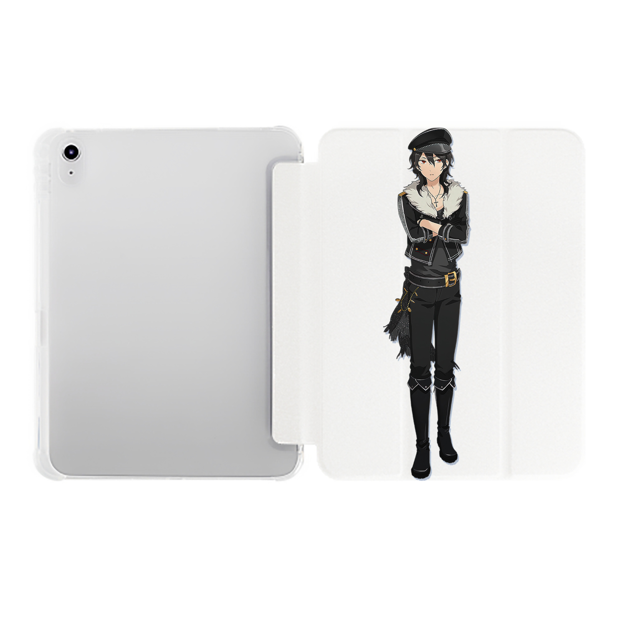 （画像用） あんさんぶるスターズ! Ensemble Stars IPad ケース ペン収納付き 三つ折りスタンド PUレザー×シリコン 対応機種9.5/10.5/10.9インチ